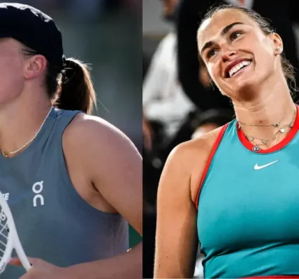 Iga Świątek w trakcie meczu na Indian Wells 2026, po bolesnym spadku w rankingu WTA, podczas dramatycznego ćwierćfinału z Eliną Switoliną.
