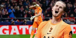 Antonín Kinský popełnia błąd w meczu z Atletico
