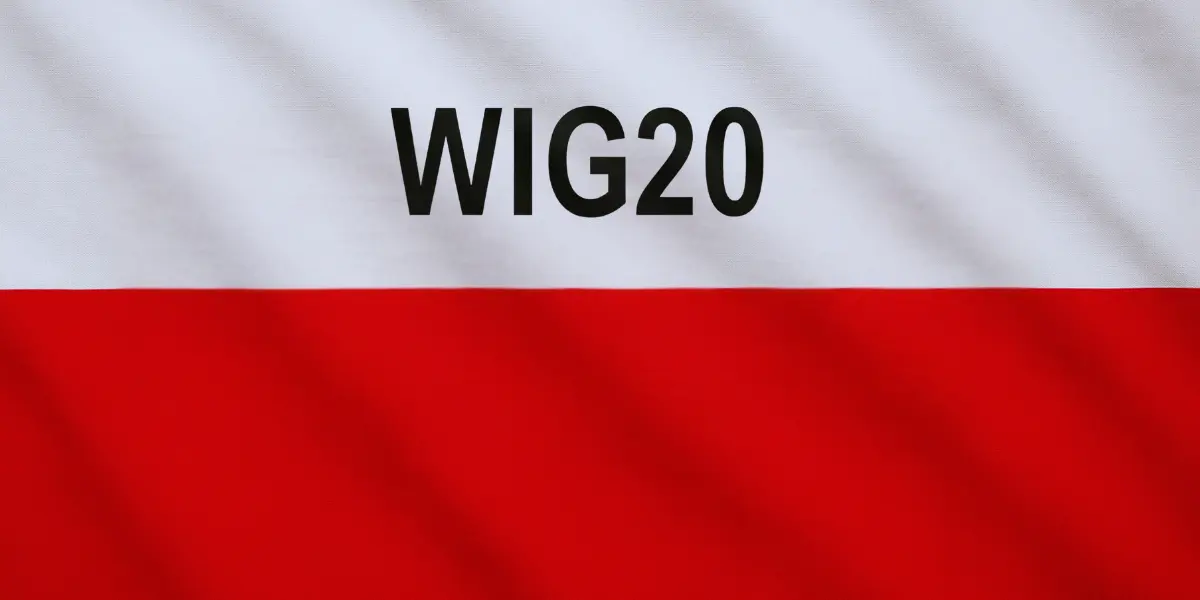 Widok sali giełdowej w Warszawie z czerwonymi wskaźnikami spadków na ekranach. Inwestorzy obserwują dramatyczny spadek WIG20 w związku z wojną w Iranie i rosnącymi cenami ropy.
