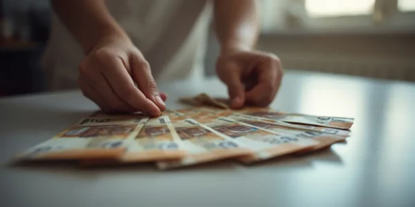Senior sprawdzający wysokość emerytury po waloryzacji 2026 na podstawie tabel netto przygotowanych z danych ZUS i GUS